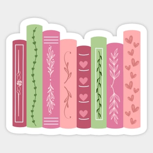 Pastel Bookshelf Sticker